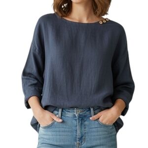 LinenFairyTales Tunic Lagenlook Fairy Cottage Women S Classic Minimal Layer Soft